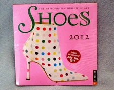 Factory Sealed 2012 Mini Wall Calendar Shoes The Metropolitan Museum of Art