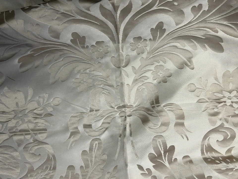 Top Quality Designer Silk Damask Gold Taupe 242cm X 140cm & 220cm X 140cm #1042 - Image 2 of 4