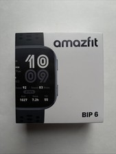 Amazfit Bip 6 50mm Diagonal Health and Fitness Tracker Watch Blue/Black 