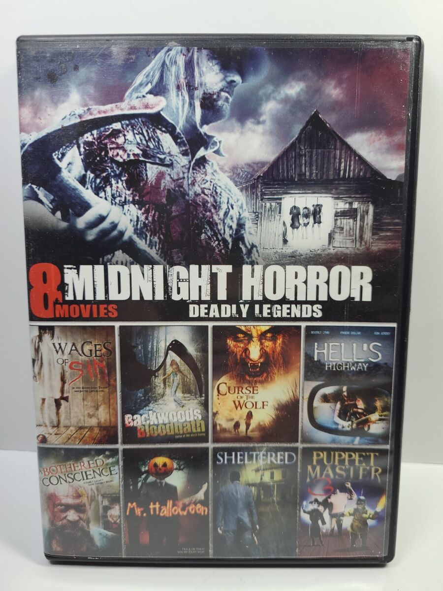 Midnight Horror Deadly Legends: 8 Movies (DVD, 2012) MR. Halloween