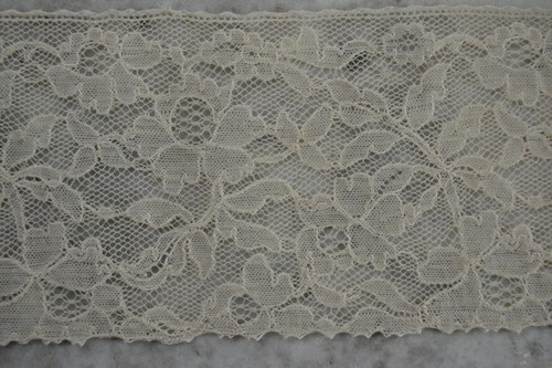 2,6 metros [1,85+75cm] VINTAGE 1920 Ancho Color Marfil Encaje Floral Borde 78mm W - Imagen 1 de 4