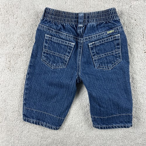 OshKosh Original Jeans Size 3-6 Months Elastic Pull-up Farm Ranch - Picture 7 of 8