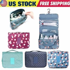 Travel Cosmetic Makeup Bag Toiletry Hanging Organizer Storage Case Pouch Women