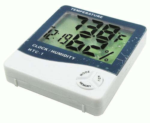 Thermometer Hygrometer Humidity Meter Digital LCD Alarm Clock Temperature Meter - Picture 8 of 9