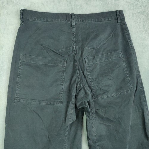 Nili Lotan Shon Pant Sz 6 Carbon Black Bowleg Carpenter Barrel Leg USA Made $375 - Picture 3 of 12