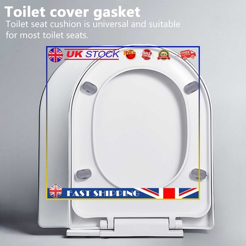Selfadhesive Toilet Cover Heighten Spacer Toilet Lid Patch Gasket for