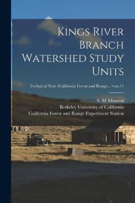 Kings River Branch Watershed Study Units; no.11 by Munson, S. M. [Paperback]
