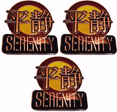Serenity Series Firefly Episode Metal Enamel Costume Pin Set of 3