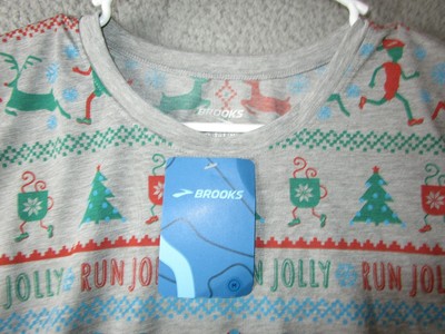 BROOKS UGLY SWEATER CHRISTMAS WOMEN'S L 