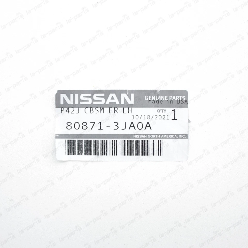 MOLDURA PUERTA DELANTERA IZQUIERDA ORIGINAL INFINITI 2013 JX35 2014-2020 QX60 80871-3JA0A Foto 4 de 4