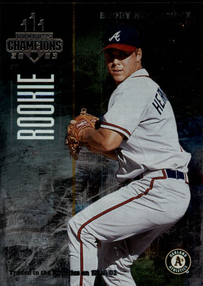 2003 (ATHLETICS) Donruss Champions Metalized #298 Buddy Hernandez/100
