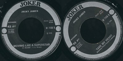 Disco 45 Giri Jacky James - Take My Heart Moving Like A Superstar §§§