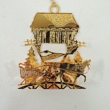Danbury Mint 1991 20kt Electroplate Christmas...