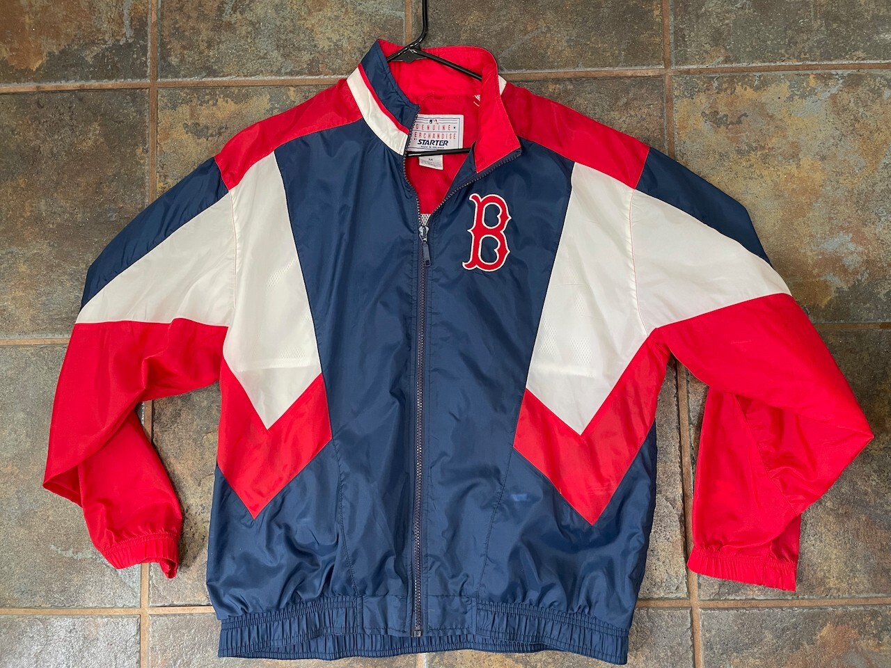 Vintage Starter MLB Boston Red Sox Genuine Merchandise Windbreaker M Full Zip