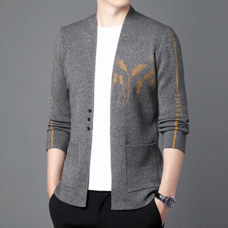 2019 Thick Sweater for Mens Cardigan Slim Fit Jumpers Knitwear Warm Autumn Casual Clothing Male