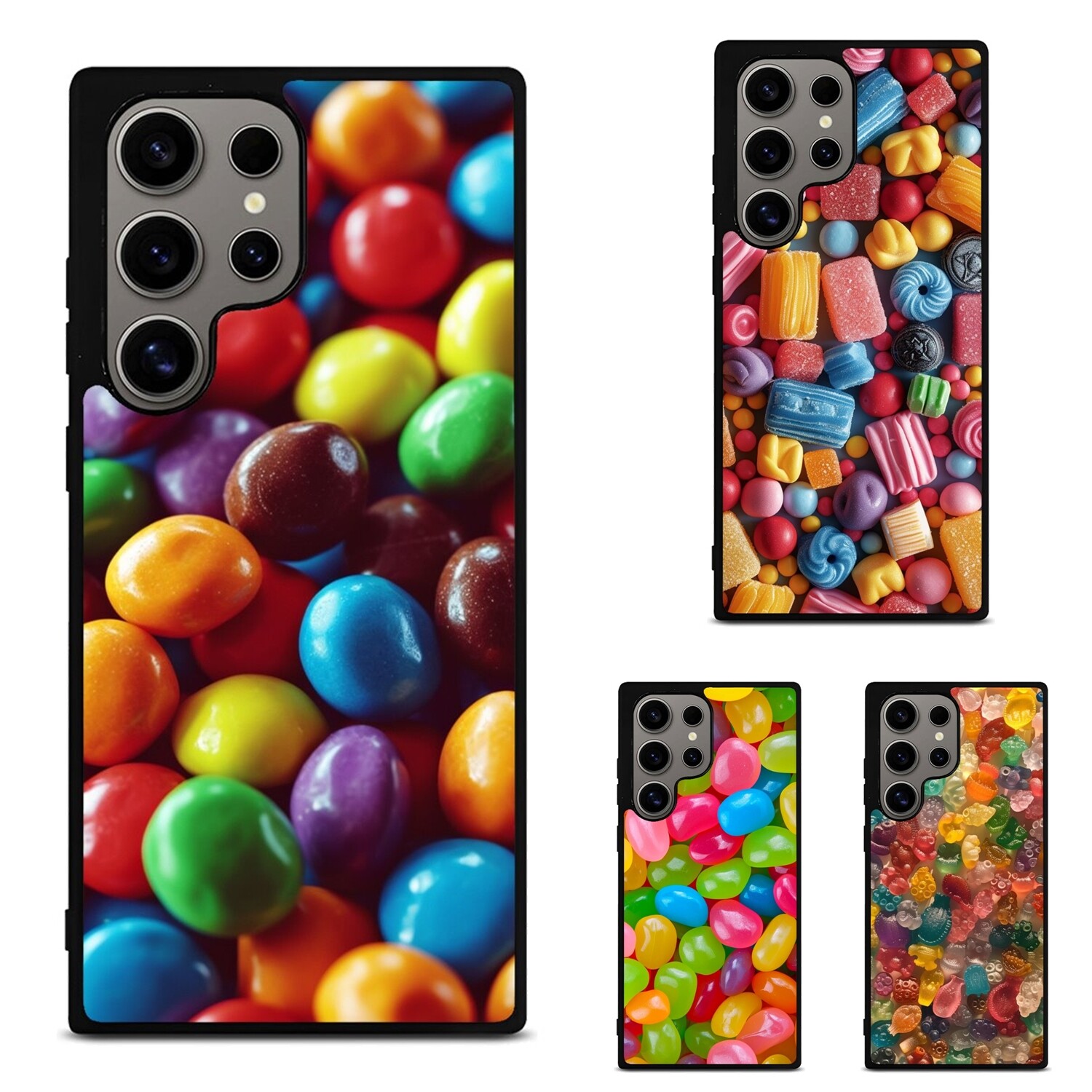 Colorful Jelly Bean Rubber Case for Samsung A12 A13 A14 A15 A16 A54 A71