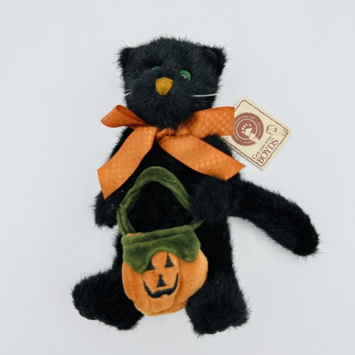 Boyds Bear Black Cat Pepper B. Scaredy Cat TJ's Best Dressed Tags HALLOWEEN RARE - Picture 14 of 14