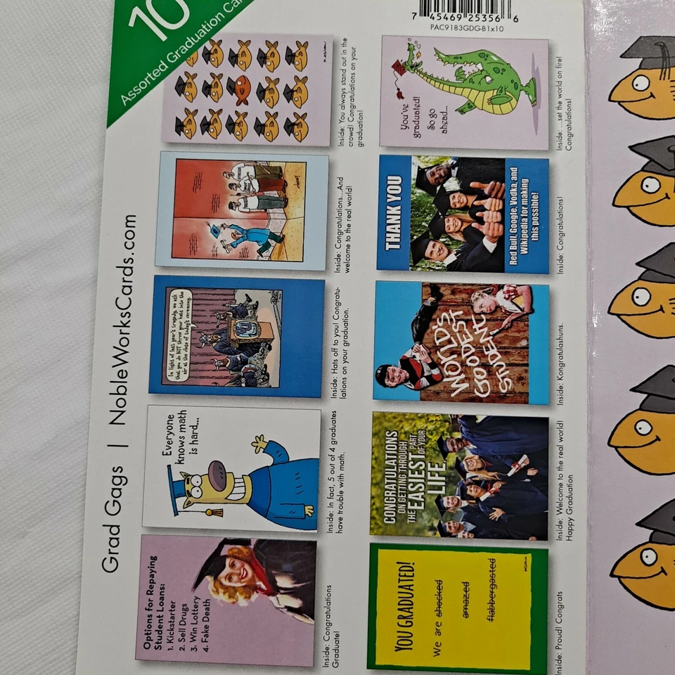Graduation Greeting Cards 10 Pack - Image 4 of 4