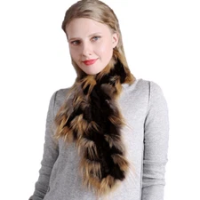 Winter Fur Scarf Women Real Rex Rabbit Warm Neckerchief With Fox Fur Trim