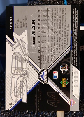 2003 Upper Deck SPX #42 Preston Wilson Colorado Rockies Baseball