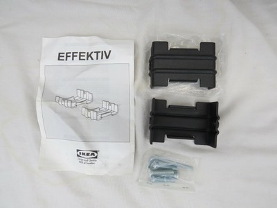 Ikea Effektiv Pair Of Rail Connection Fittings With Screws
