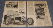 1923 Ford T-bucket Roadster Vintage Street Rod Article Orange Punch