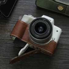 Faux Leather Handmade Camera Half Cases Bag Cover Fit For Canon EOS M50ii M50/M5