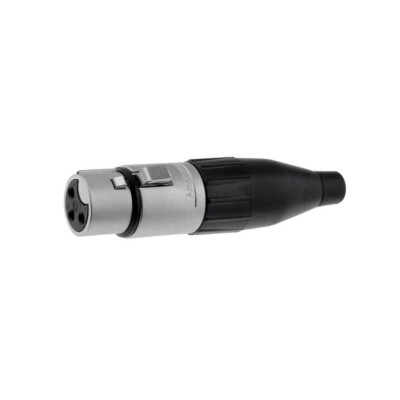 AC3F-AU Stecker XLR weiblich PIN: 3 gerade für Leitungen Löten 133V AMPHENOL