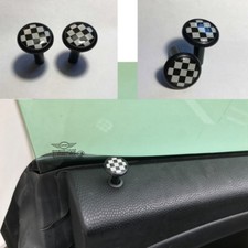 TÜRPIN DOORPINS CHECKERED FLAG passt für MINI ONE COOPER R55 R56 R57 R58 R59