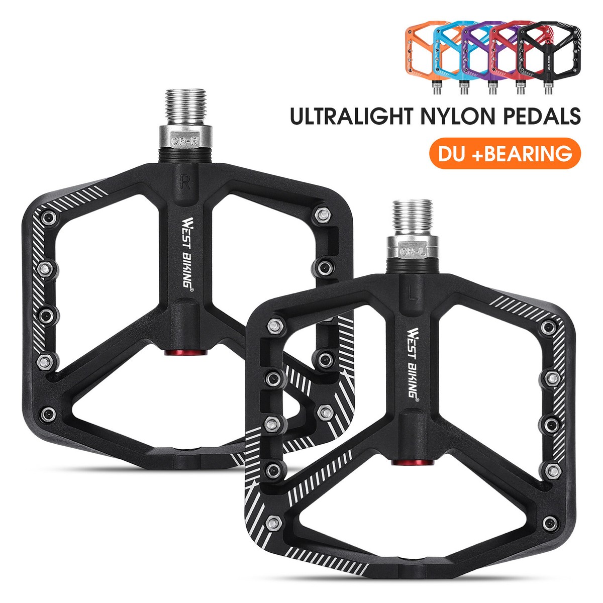 Platform Pedals Bike Pedal Slipping ROCKBROS Quick Release PROMEND