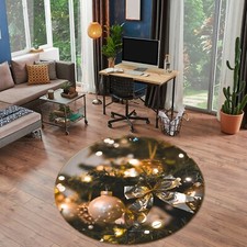 3D Silver Bow Ball NAO4346 Game Rug Mat Elegant Photo Carpet Mat Fay