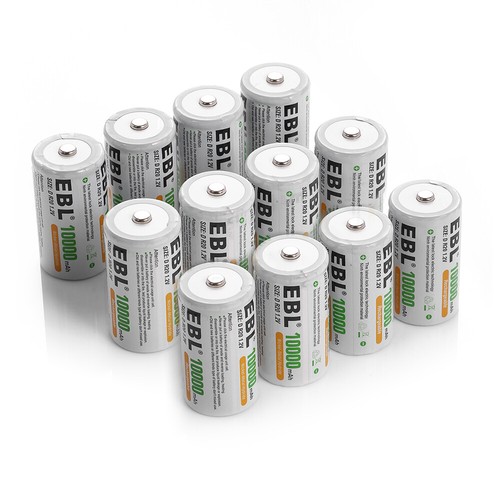 Lot C D Cell Rechargeable Batteries 5/10AH NI-MH / AA AAA 9V C D Battery Charger - Picture 2 of 115