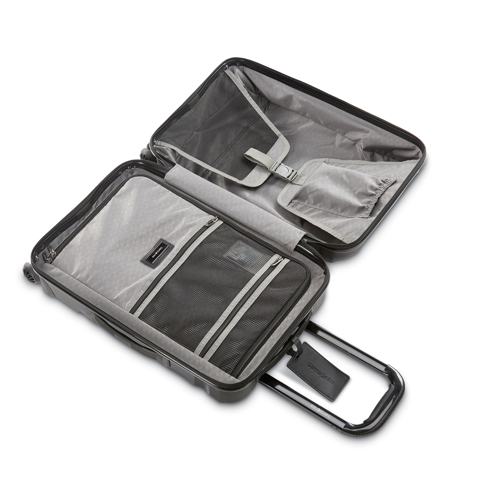 Samsonite Xcalibur XBT Spinner Hard Side Travel Carry On Suitcase (Open