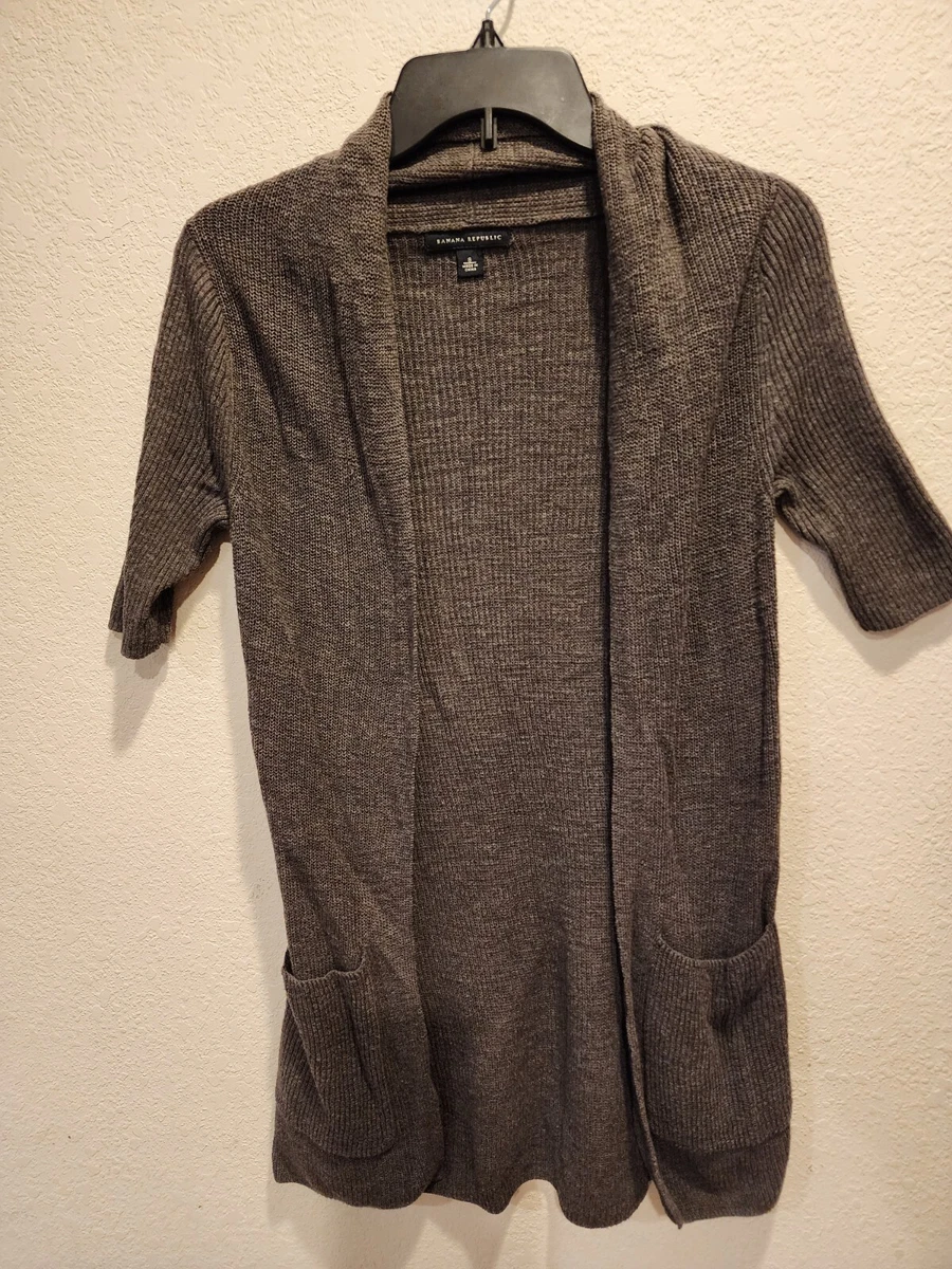 Banana republic short sleeve cardigan sale