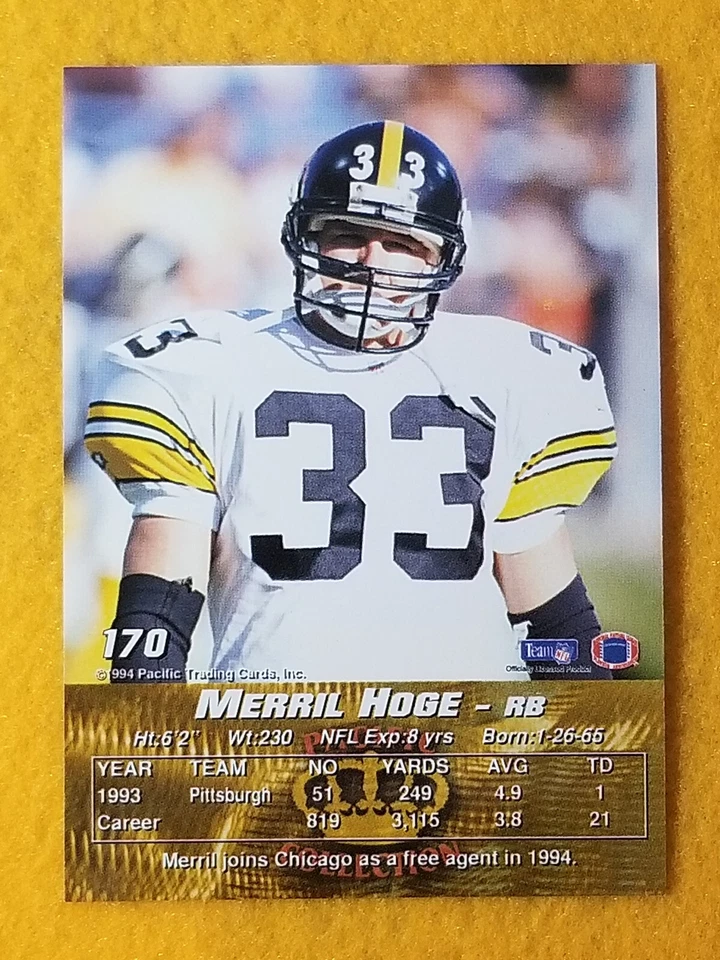 1994 Pacific Crown Collection Football #1 - 225 - Choose a Card - Image 2 of 4