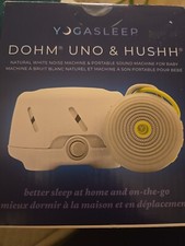 Yogasleep Dohm Uno and Hushh Natural White Noise Machine W/Portable Bundle. NEW