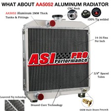 2-Row Aluminum Radiator For Ford New Holland 1510,1710 SBA310100291 SBA310100440