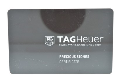 Authentic Precious Stones Certificate Card for Tag Heuer WAP1451 .BD0837  Watch 7612533104242 | eBay