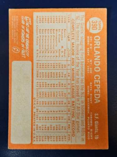 Tarjetas de béisbol Topps 1964 completa tu conjunto que elijas #371 - 446 - Imagen 41 de 151