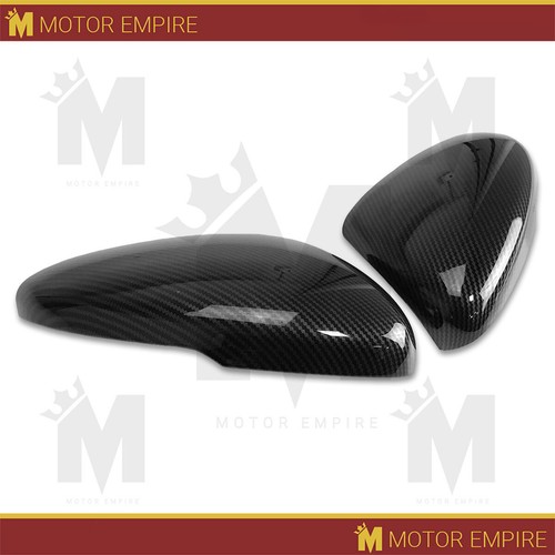 Side Mirror Cover For 18-20 Honda Accord Carbon Fiber Print Top Half Overlay Cap - Picture 2 of 9