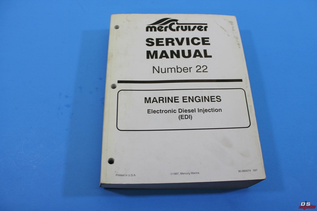 OEM MerCruiser Number 22 Marine Engines EDI Service Manual P/N 90
