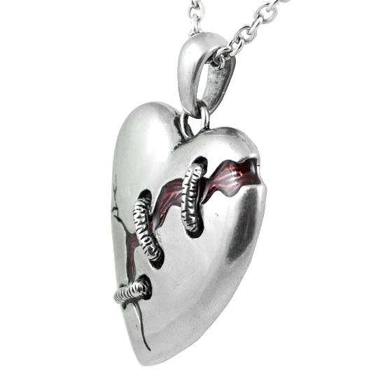 Heart Necklace Cure For A Broken Heart Pendant Stainless Steel Jewelry Controse - Image 4 of 4