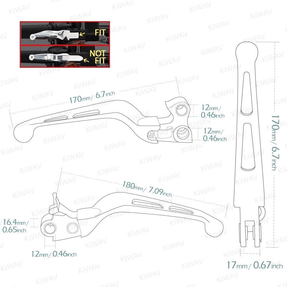 aluminum dual black lever kit 10201 for Harley '09 Dyna