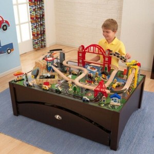train table trundle drawer