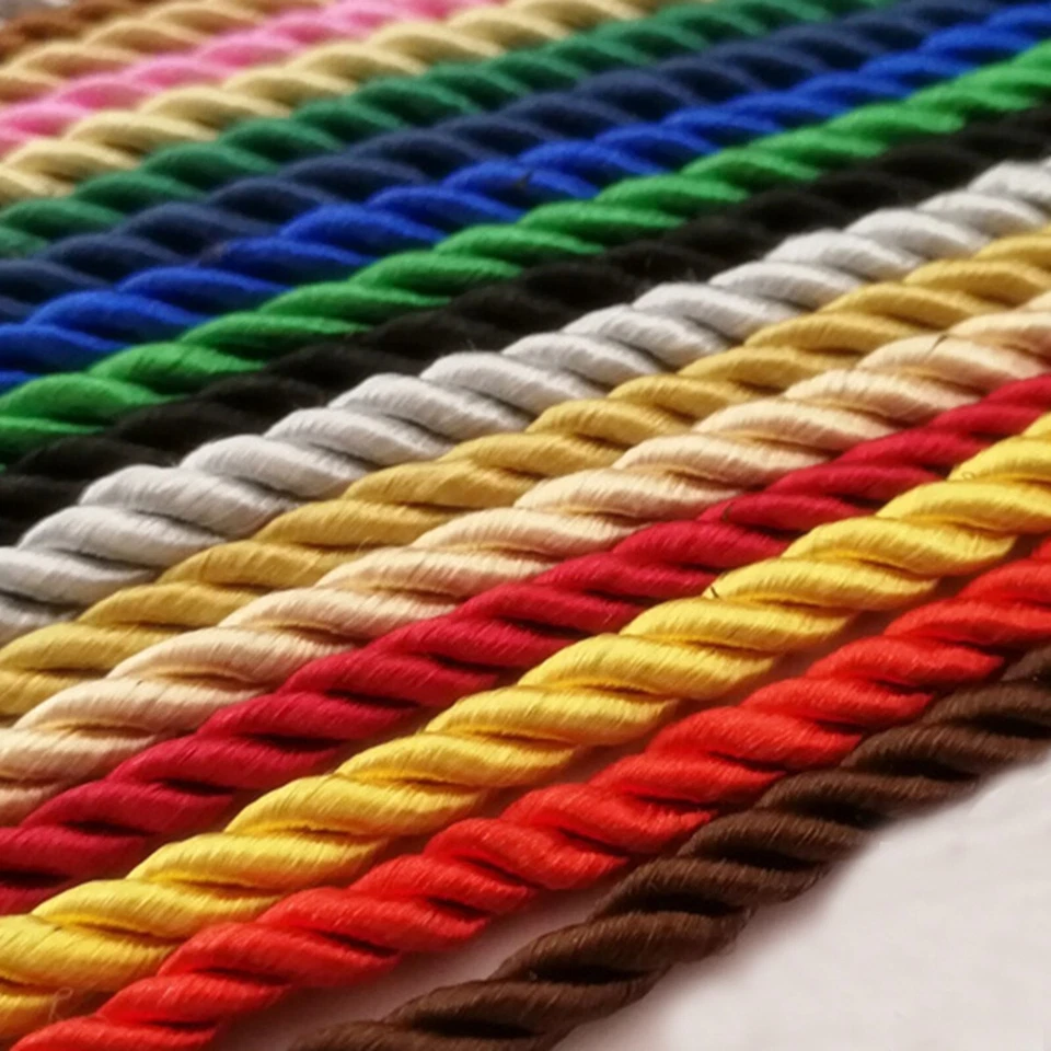 Pulsera cuerda trenzada de 11 yardas cuerda cuerda cuerda joyería hilo de seda sintético Foto 2 de 4