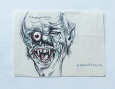 ORIGINAL MONSTER ARTWORK -  FORREST J ACKERMAN COLLECTION - FAMOUS MONSTERS