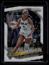 2025 Panini Prizm WNBA #92 Angel Reese White Seismic Prizms