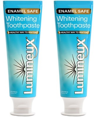 Teeth Whitening Toothpaste 2 Pack Peroxide Free Enamel Safe for Sensitive Whi...