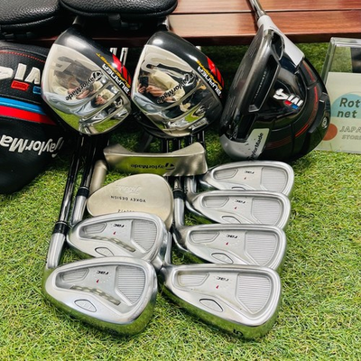#ad TaylorMade Fullset M41w Burner 3w 5w rac 5 9Pw Iron 10pics S Flex Mens Golf Culb $608.00