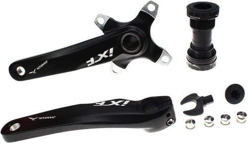 Durable 175mm Mountain Bike Crank Set with Bottom Bracket - Stylish Black Finish - Picture 8 of 11